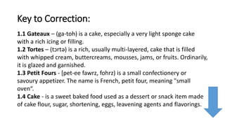 Classification of Cakes | PPTX