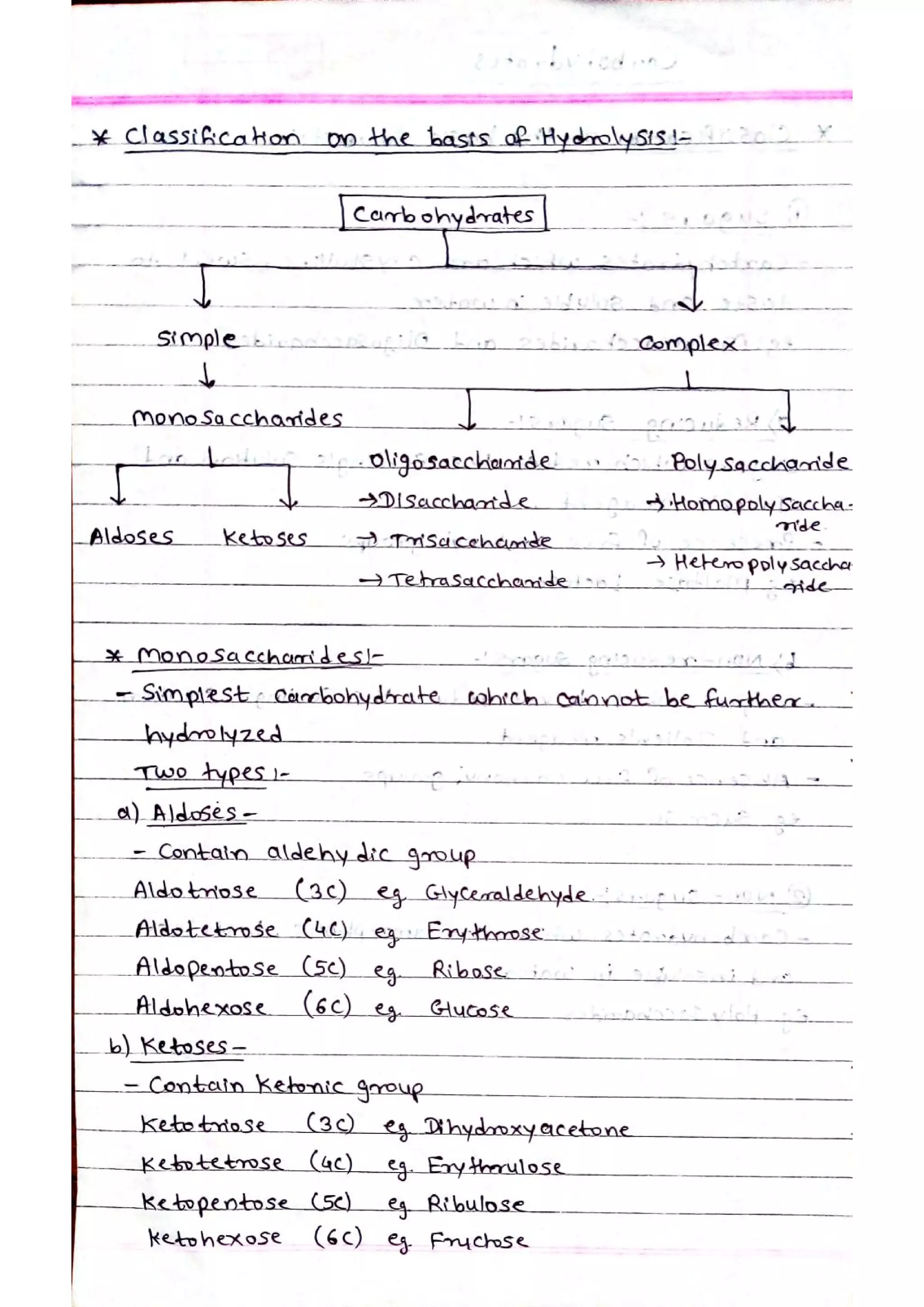 Classification of Carbohydrates | PDF