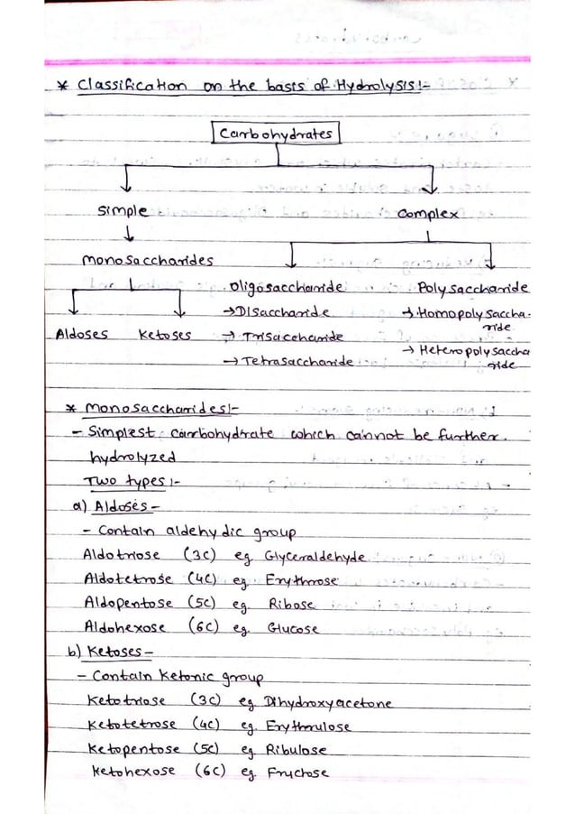 Classification of Carbohydrates | PDF