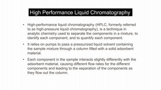 Classification of chromatographic techniques