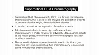Classification of chromatographic techniques