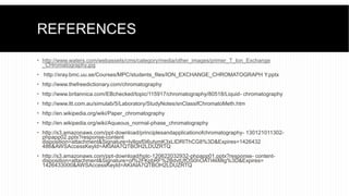 Classification of chromatographic techniques