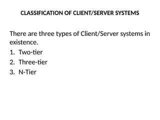 Server Classification Matrix Classification of Client Server computing.pptx