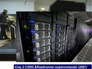 6
Cray 2 (1985) &Roadrunner supercomputer (2007)
 