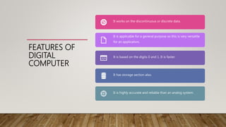 Classification of computer system (PART 1) | PPTX