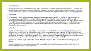 CLASSIFICATION OF CONSONANTS phonetics.. | PDF