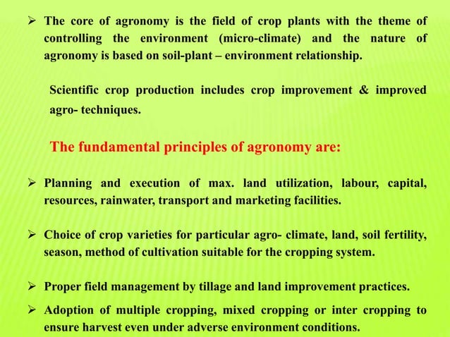 Classification Of Crops