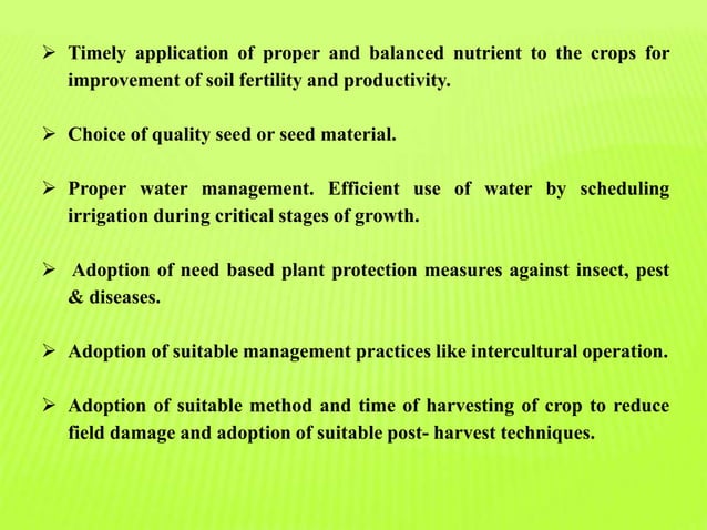 Classification Of Crops