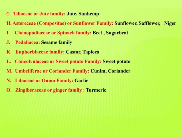 Classification Of Crops