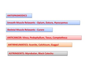 CLASSIFICATION OF CRUDE DRUGS & SEROTAXONOMY | PPTX