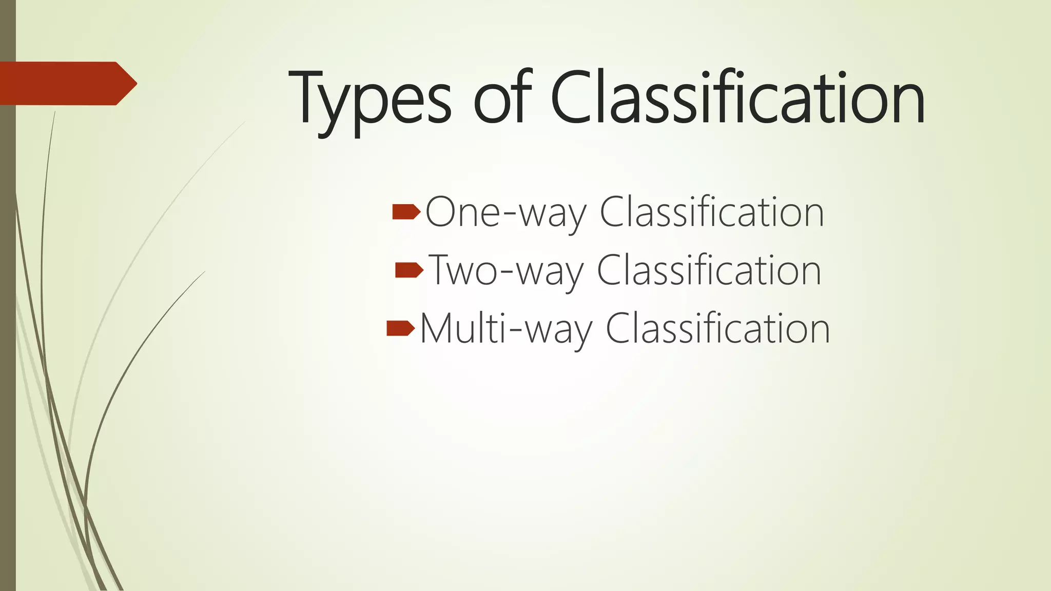 Classification of data | PPT