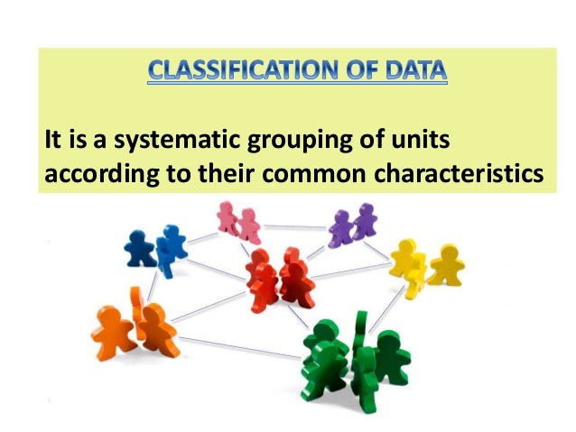 Classification of data