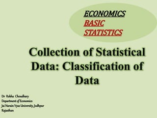 Classification of data | PPTX
