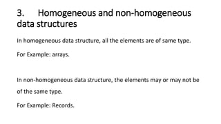 Data Structures: Classification of Data Structures | PPT