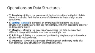 Data Structures: Classification of Data Structures | PPT