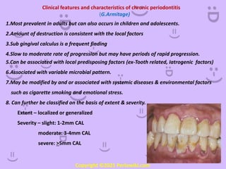 Classification of diseases and conditions affecting the periodontium | PPTX
