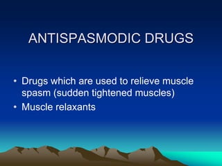 Classification of drugs | PDF