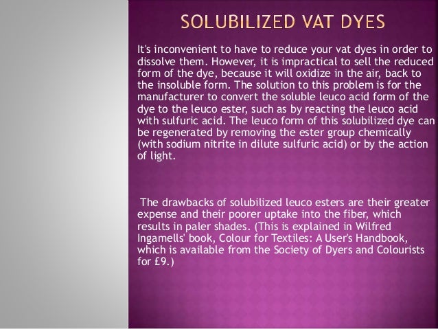 Classification Of Dyes - 