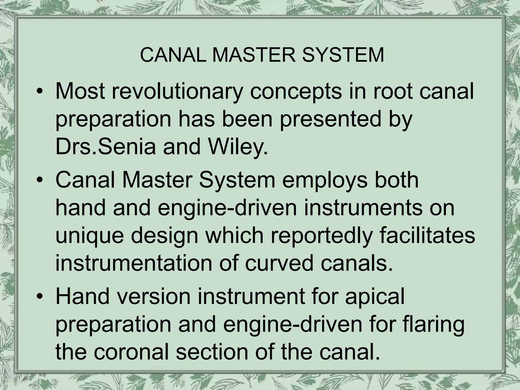 CLASSIFICATION OF ENDO INSTRUMENTS | PPT