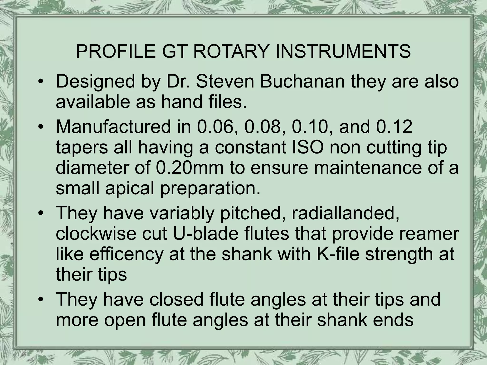 CLASSIFICATION OF ENDO INSTRUMENTS | PPT