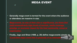 Comprehensive Classification of Events by Size and Purpose | PPTX