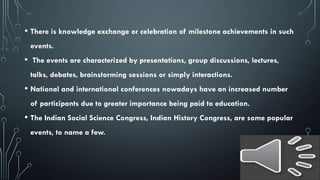 Subject Specific Events Comprehensive Classification of Events by Purpose and Sector | PPTX