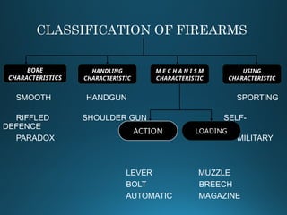 Comprehensive Classification and Characteristics of Firearms | PPTX