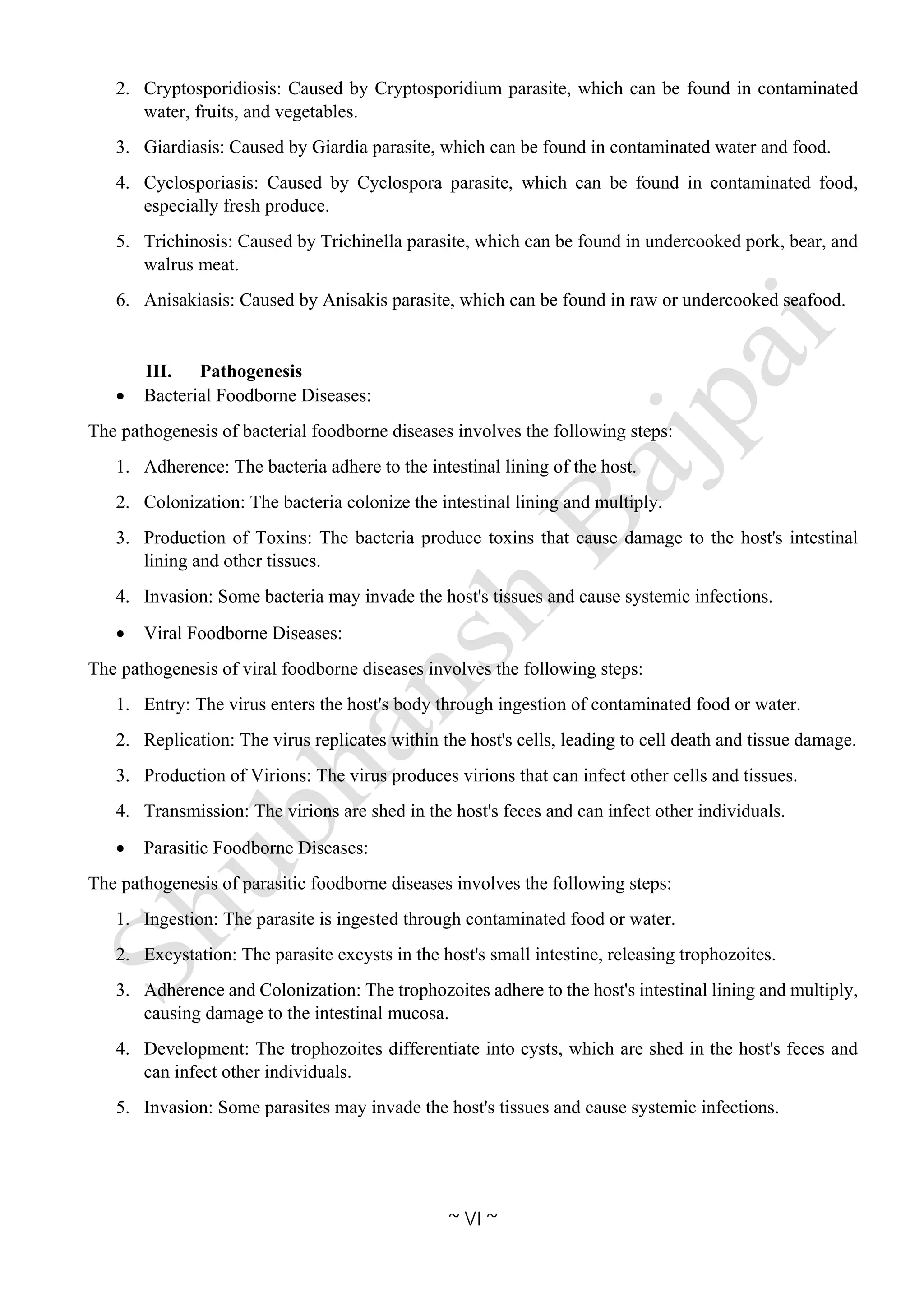 CLASSIFICATION OF FOOD BORNE DISEASES | PDF