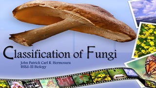 Classification of FungiJohn Patrick Carl R. Hermosura
BSEd-lll Biology
 