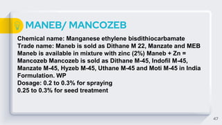 Maneb Structure CLASSIFICATION OF FUNGICIDES (Copper, Sulphur, Mercury, Heterocyclic ...