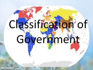 Classification of
Government
 