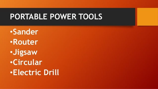 Classification of Hand Tools - PART 3