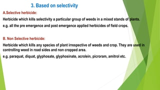 Classification of herbicides | PPTX