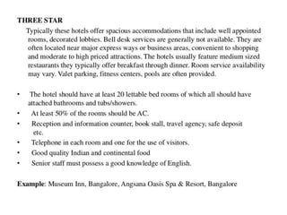 Classification of hotels by G.Arvind