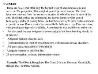 Classification of hotels by G.Arvind