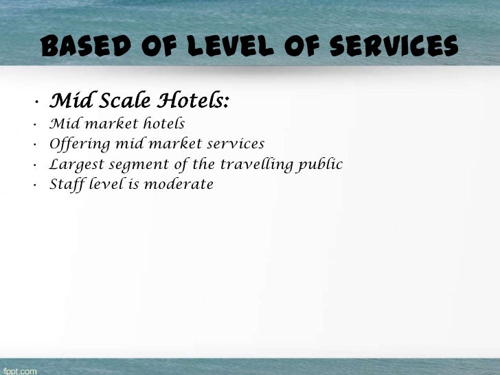 Classification of hotels