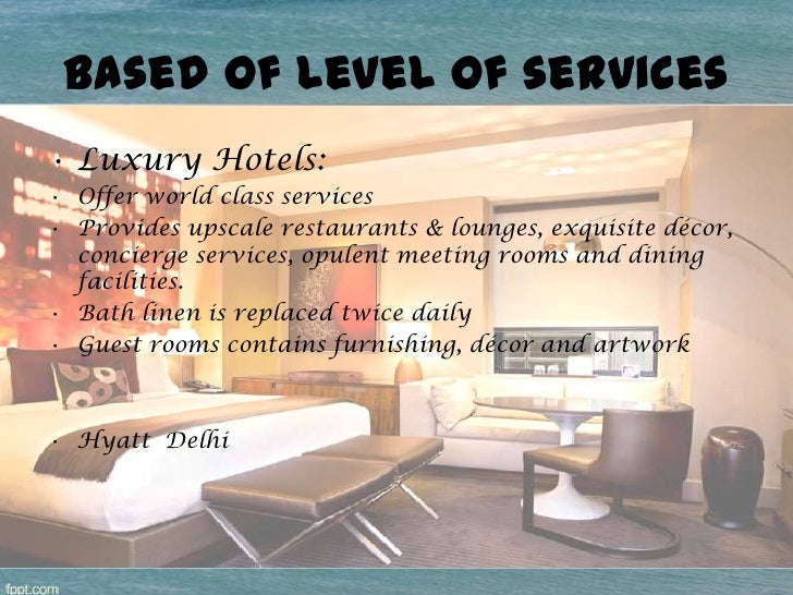 Classification of hotels