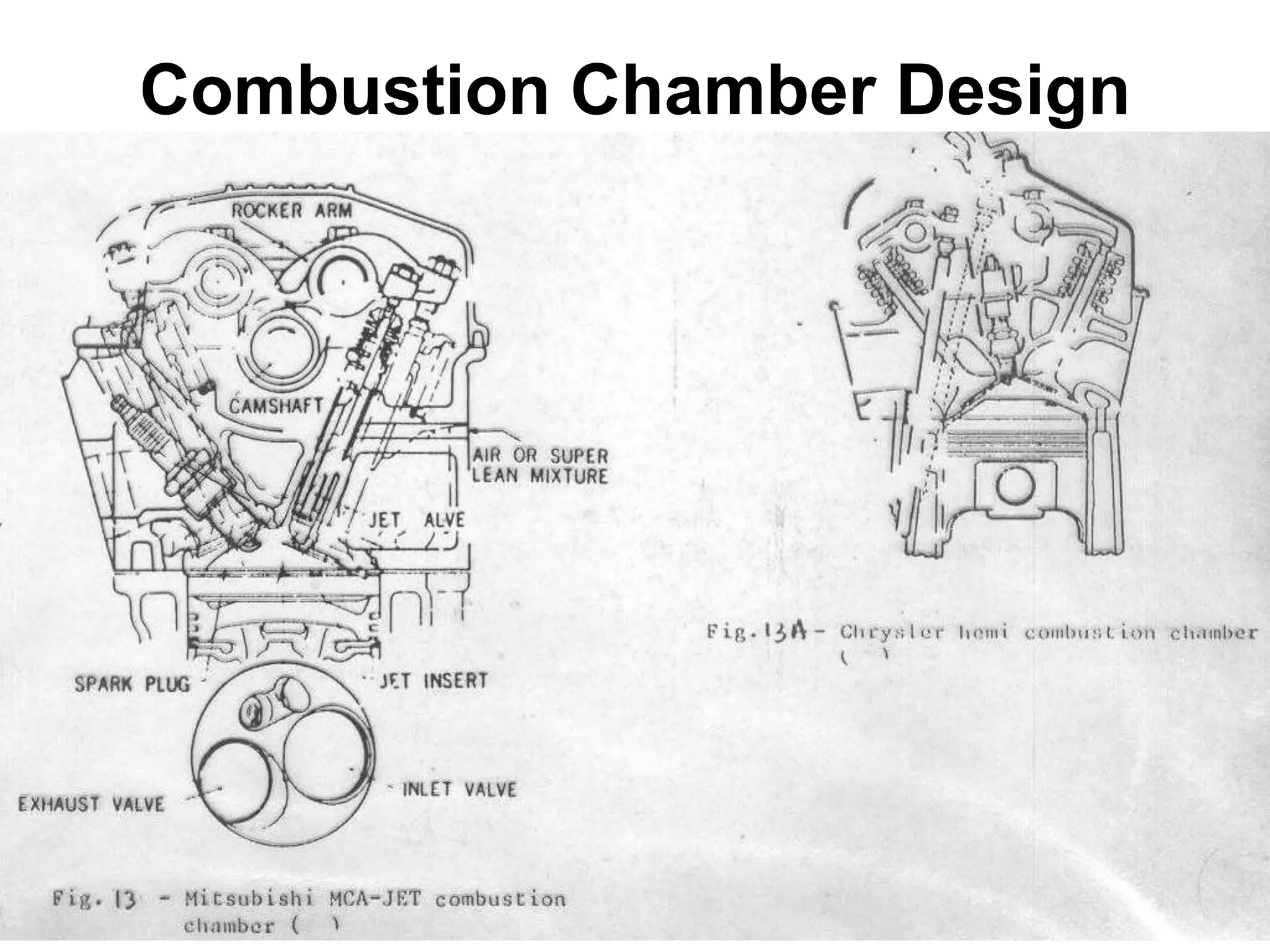 Combustion Chamber Design
 