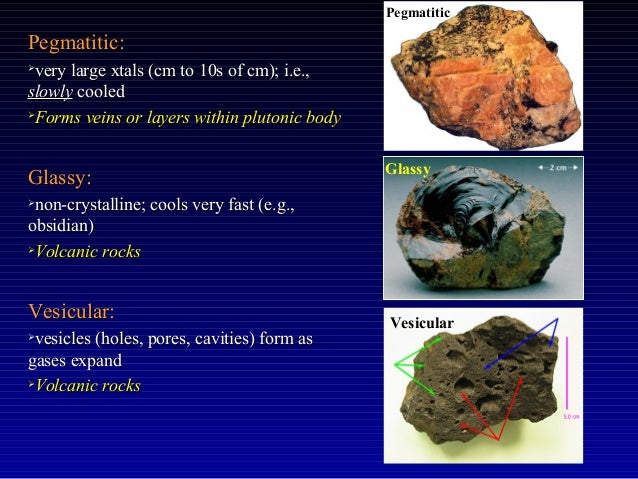 General Classification Of Igneous Rocks