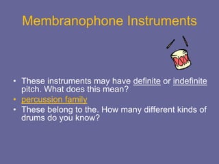 Classification of instruments PPT