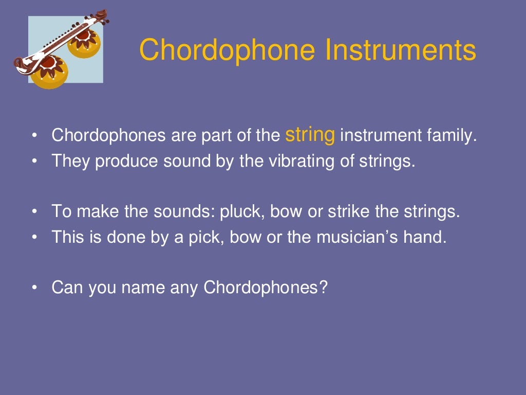 Classification of instruments