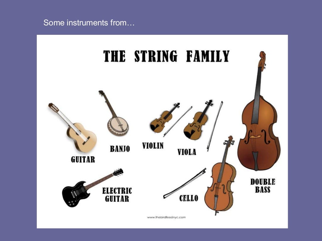 Classification of instruments