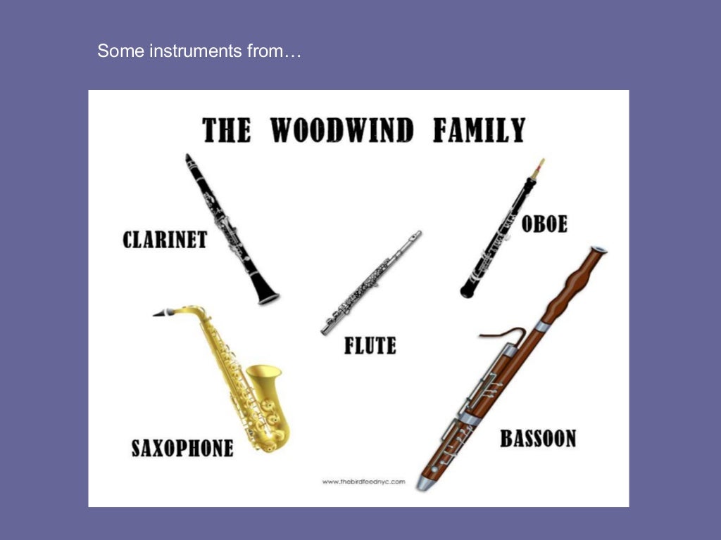 Classification of instruments