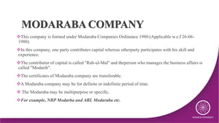 Modarba Table Classification of JSC.pptx