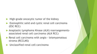 discuss the CLASSIFICATION OF KIDNEY TUMOURS.pptx