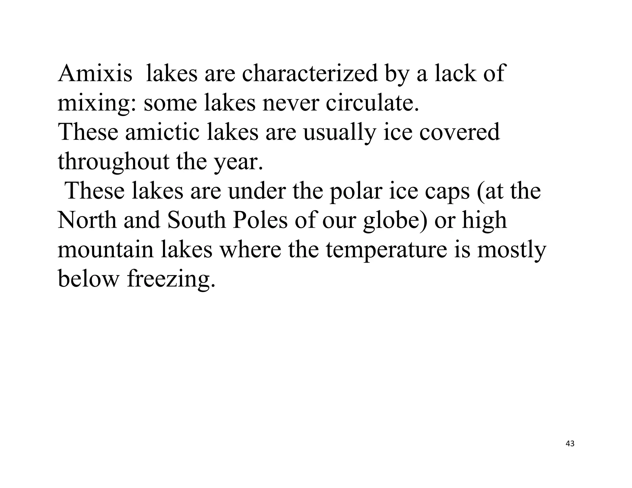 Classification of lakes | PDF