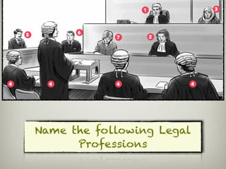 Name the following Legal
Professions
 