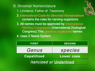 Genosity Classification of living things | PPT
