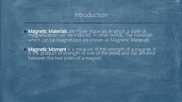 Classification Of Magnetic Materials : PrimaryLeap.co.uk - Magnetic
