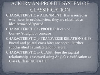 Classification Of Malocclusion | PPTX